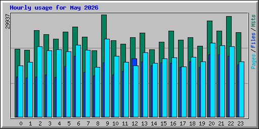 Hourly usage for May 2026